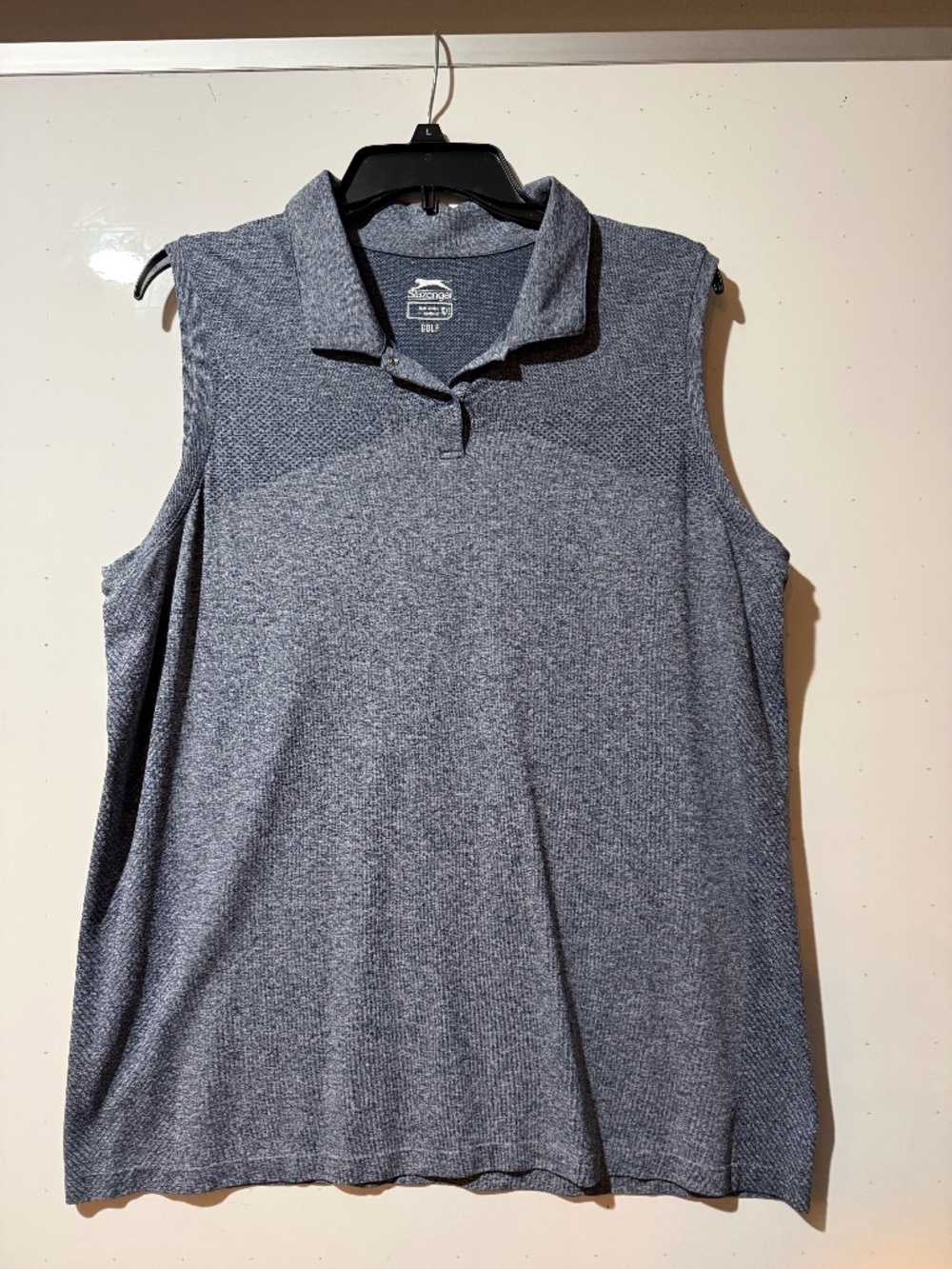 Slazenger Women's Sleeveless Golf Polo - Heather Blue XXL
